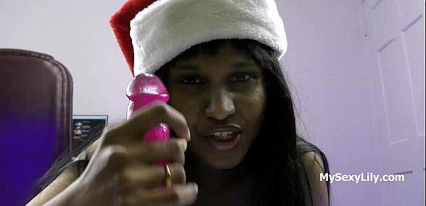  Xmas Special Indian Babe Lily Celebrating Christmas Porn